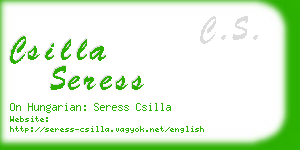 csilla seress business card